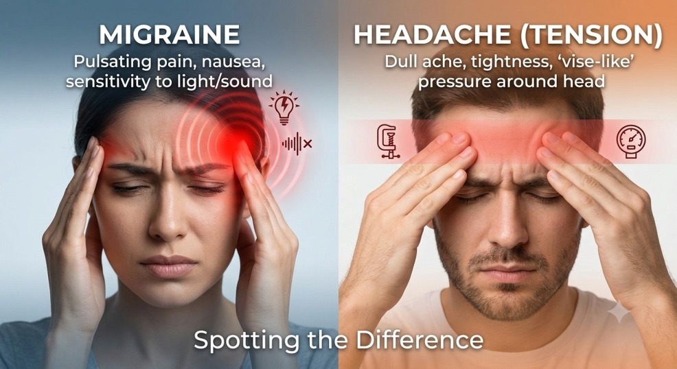 Migraine vs Ordinary Headache